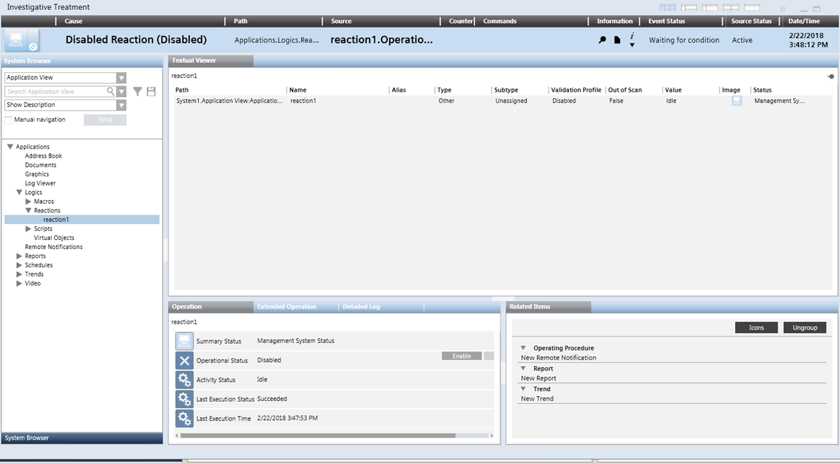 Investigative Treatment Window