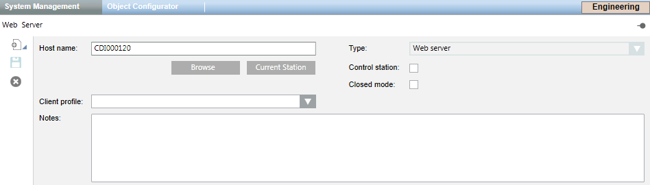 Stations: Web Server Settings
