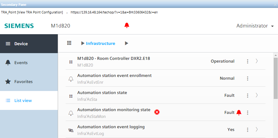 Desigo Automation Station Information